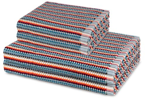 Möve Bliss 4er Set – 2X Handtuch, 2X Duschtuch – Extra weich, hautfreundlich, Perlstruktur mit Massageeffekt, Moderner breiter Saum, 100% Baumwolle – Strapazierfähig und pflegeleicht (Mehrfarbig)