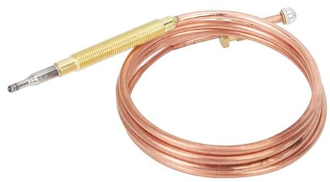 Thermoelement für Gas, Universal Gas Thermoelement Tageszeitung | M8 Thermoelement 600mm Gewindeheizung Gasbrenner Thermoelement Sonde, Außenheizung Ersatzteile