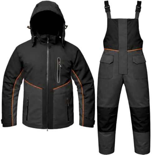 Mega Fishing FLADEN Polar Thermoanzug 2-teilig Jacke + Hose – Angelanzug, wasserdicht, atmungsaktiv, Outdoor Winteranzug (S)