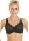 Camille Melody Lace Full Coverage Black Bra – Underwired Women's Bras with Scalloped Edge & Adjustable Straps – Elegant & Supportive Bras for Women - Black 42D