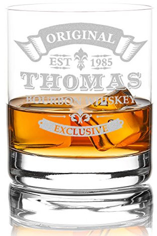 XXL Whiskyglas Personalisiert 420 ml Trink-Glas für Whiskey, Rum und Scotch - Geschenk-Idee für Männer - Motiv-Gravur Original-Exclusive