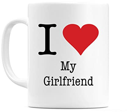 WeDoMugs I Love My Girlfriend 11oz Coffee Tea Ceramic 11oz Coffee Tea Gift Mug Cup
