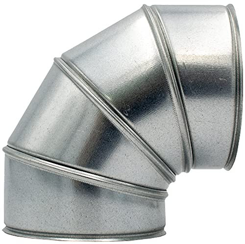 Blechbogen 90° für Rohrisolierung verzinkt versch. Größen 4 Segmente Ummantelung, Innendurchmesser:190mm