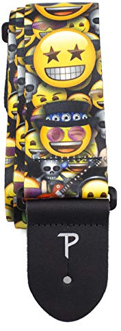 Perris PLPCE8226 Cool Guitar, Music Emoji Strap