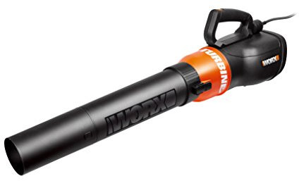 WORX WG518E - Soplador de Hojas con Cable para turbina de Aire, 2500 W, Color Negro