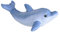 Wild Republic Living Ocean Mini Großer Tümmler, Wal-Kuscheltier, Schlaftier für Babys, Gastgeschenk für die nächste Babyparty, Füllung und Stoff aus recycelten Wasserflaschen, 30 cm