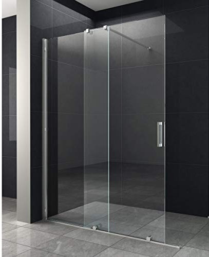 8 mm Schiebetür Duschabtrennung PARIS 140 x 200 cm/Walk-In Duschtrennwand Duschwand
