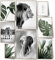 BLCKART Infinity Wild & Free Poster Set Stilvolle Doppelseitige Botanik & Tiere Bilder Wohnzimmer Schlafzimmer Büro Deko (L | 2x A3 | 4x A4 | 2x A5 | ohne Rahmen, Wild & Free)