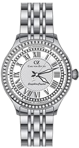 Carl von Zeyten Damen Uhr Armbanduhr Automatik Hornberg CVZ0068WHMB