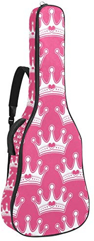 Gitarrentasche mit Reißverschluss, wasserdicht, weich, für Bassgitarre, Akustik- und klassische Folk-Gitarre, Pink