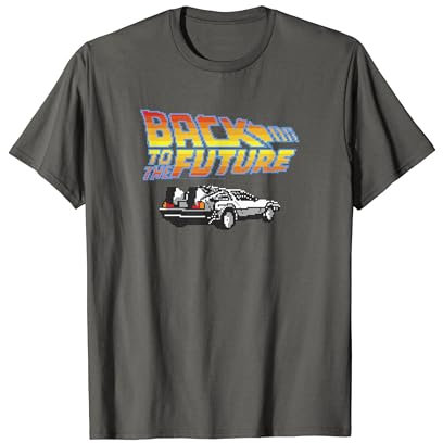 Back To The Future Low Poly Delorean Logo T-Shirt