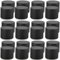 TOFU Pot Bougie Vide 24 Pots pour La Fabrication de Bougies, Mini Pots de 8oz, Kits de Fabrication de Bougies DIY, Pots de Stockage de thé Séché, Bonbons, Épices, Cadeaux (Noir)