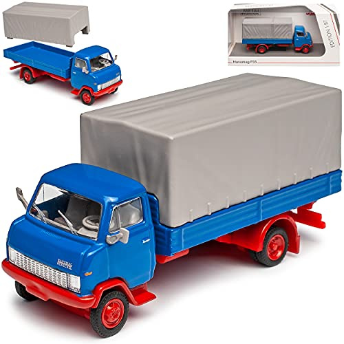 Hanomag F55 LKW Blau H0 1/87 Schuco Modell Auto