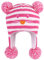 LANGZHEN Kleinkind Kinder Kleinkind Winter Hut, Earflap Strick Warme Kappe Fleece gefütterte Mütze für Baby Jungen Mädchen (Katze -Rose, 6-12 Monate)