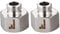 Windblowgrass Stainless Steel Pipe Fittings,Faucet Supply Hose Adapter,1/2 Female to 3/8 Male Reducer Adapter, Compression Water Hose Adapter with Metal Filter Washer 2 Pack