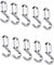 Gedotec Metall OVAL Einhängehaken für Schrankstange - 10er Pack - 30x15 mm - verchromt - Praktische Einhängehaken Funktion - Silber Haken oval für Kleiderschrank - Haken zum Einhängen