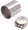 iSpchen Motorrad Auspuffrohr adapter Verbindungsstück Rohr Reduzierstück Auspuff adapter Universal Edelstahl Auspuffadapter Bandstahl Schellen 54mm auf 51mm Rohrverbinder