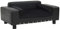 vidaXL Hundesofa Schwarz 81x43x31cm Plüsch Kunstleder Hundecouch Haustiersofa