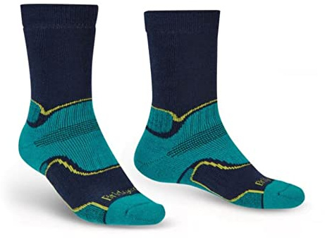 Bridgedale HIKE All Season Men's Merino Comfort Boot Socks Wool Fusion Technology Anti Shock Cushioning All Year Round Trekking Walking Comfort Durability Moisture Control Dry Warm Comfortable Feet