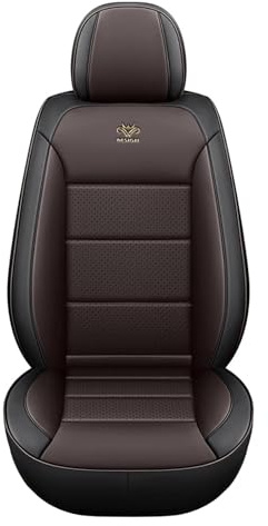 nenyan Autositzbezüge Komplett Set Universal | Schonbezüge für Nissan Navara D22 Navara D40 Navara D40 S Navara Np300 Navara Np300 S | Auto Sitzbezüge Schwarz Braun