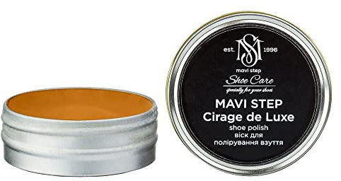 MAVI STEP Cirage de Luxe Leather Shoe Polish - Luxury - 331 Red Yellow Brown, 25 ml / 0.85 oz