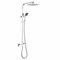 Colonne de douche OCEANIC - Mitigeur thermostatique - Pomme haute carrée 20x20 cm - Chrome