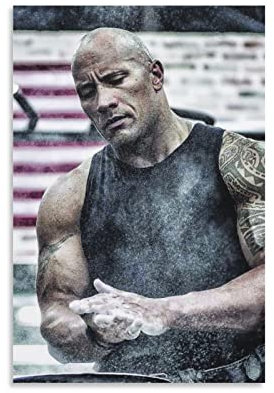 ACIDI Kunstdruck Poster 60 * 90cm Dwayne Johnson Poster e Wall Art Modern Family camera da letto Decor Senza Cornice