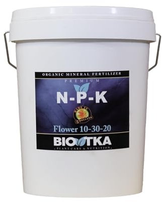 BIOTKA Engrais NPK pour la floraison | Engrais universel pour les fruits de légumes Orchidées de palmier et plantes d'intérieur | Engrais granuleux pour l'hydroponie (5 kg) - NPK 10-30-20