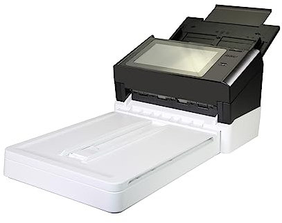 Avision AN360FW Stand Alone Netzwerk Scanner mit A4 Fachbetteinheit | RJ-45 Ethernet 10/100/1000 Mb, Wi-Fi | 8 Touch Display | 60ppm/120ipm A4 Color 300dpi | 100 Seiten ADF | USB 3.1 |