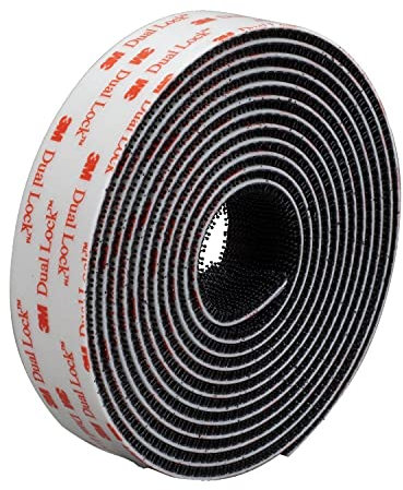 1 Meter Long 1 W x39.4Dual Lock SJ3550 Type 250 VHB Black Reclosable Fastener