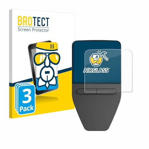 BROTECT Protector Pantalla Cristal para Trezor Safe 3 Protector Vidrio (3 Unidades) - [Dureza 9H, Anti-Arañazos]