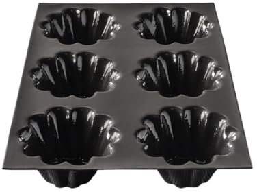 Flexipan Moule Brioche Maison Individuelle – 6 Briochettes - Forme Parfaite - Multi Usages Patisserie, Cake, Apéritif - Cuisson Homogène, Antiadhésif, Grande Profondeur - Recette Traditionnelle