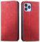 MOJIA Funda para Cubot P80 / Wiko T60, Tipo Libro Carcasa de la Cartera del tirón de la PU [Cierre magnético], Case con Carcasa Interna de TPU. Rojo