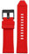 AJASMKLX Uhrenarmband aus Silikonkautschuk, passend for Diesel Dz4318 4323 4283 7315 4476 4496 4427 7395, wasserdicht, weich, großes Armband, 2426mm(Red-Black,26mm)