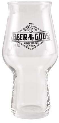 WACKEN BRAUEREI - 1x 100 ml Tasting Bierglas – Beer of The Gods – spülmaschinenfest – Craft Beer Gläser für IPA, Pale Ale – Kraft Bier Glas – Craftbier (100 ml, 1, stück)