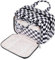 Kulturtasche Damen Gross & Kosmetiktasche Groß, Waschtasche Damen Make up Tasche für Herren & Volle Größe Kulturbeutel für Kinder (Schwarzes Schachbrett)