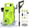 Nettoyeur Haute Pression 1500W 70Bar 500L/H Laveuse électrique Portable à Haute Pression légère, Nettoyeur de Patio pour la Maison, Le Jardin et l'allée avec Une Gamme d'accessoires