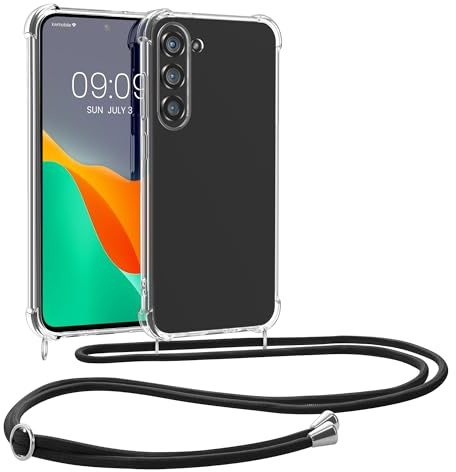 kwmobile Crossbody Case Compatible with Samsung Galaxy A56 5G Case - Clear TPU Phone Cover w/Lanyard Cord Strap - Transparent