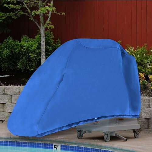 Pool Lift Chair Schutzhülle für 500-5200 S.R.Smith Lift/AXs Modell (S.R. Smith AX9005)/ML300,600D Heavy Duty Wasserdicht, UV & Staubdicht Schutzhülle für Handicap Pool Lift Stühle (Blau)