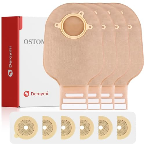 30 Stück Kolostomiebeutel, zwei Stück Osteomiebeutel für Ileostomie Pflege 15-57 mm (20 x Beutel + 10 x flache Barrieren)