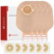 30 Stück Kolostomiebeutel, zwei Stück Osteomiebeutel für Ileostomie Pflege 15-57 mm (20 x Beutel + 10 x flache Barrieren)