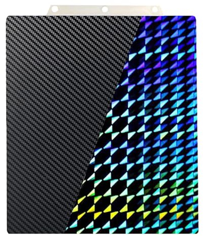 for Adventurer 5M/Adventurer 5M Pro/AD5X 3D Printer Build Plate Double Sided PET Carbon Fiber Pattern and H1H Sheet 235x235mm Flexible Removable Spring Steel Heated Printing Bed Platform Mat