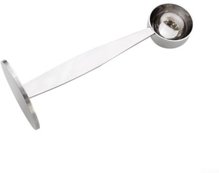 Cuchara medidora de acero inoxidable para café molido que presiona en cafeteras de espresso