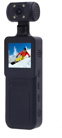 Bewinner 4K Ultra HD Camcorder, Mini Video Audio Cam with 180° Rotating Lens, WiFi Enabled Action Camera, Sport Action Outdoor Video Recorder for Outdoor Sports