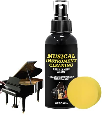 Iouyjiu Piano Cleaner - 100ml Cleaner Agent & Shine Polish for Musical Instruments | Dust Cleaning Tool Ideal for Classroom, Stage, Music Class, Home Studio or Daily Practice