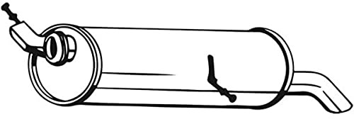 BOSAL Endschalldämpfer 190-141 | Kompatibel mit: CITROËN C4 Coupe, C4 I, PEUGEOT 307