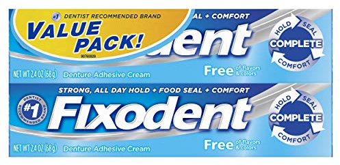 Fixodent Free Denture Adhesive Cream 2.40 Ounce (Pack of 2)