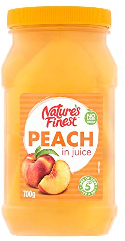 Natures Finest Juicy Peach in Juice 700g