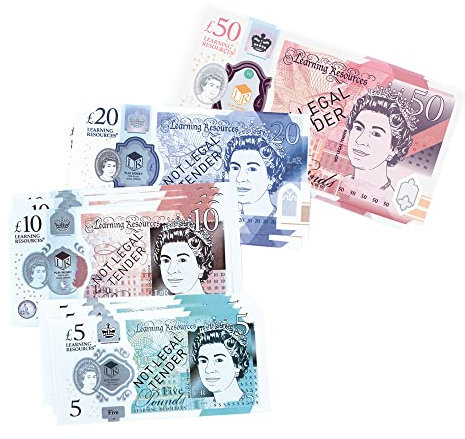 Learning Resources Set „ENGLISCHES Geld“ (50 BANKNOTEN)