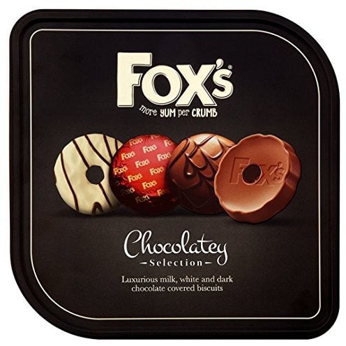 Fox's more yum per crumb Chocolatey Selection, Luxurious milk, white and dark chocolate covered biscuits (2 tins)